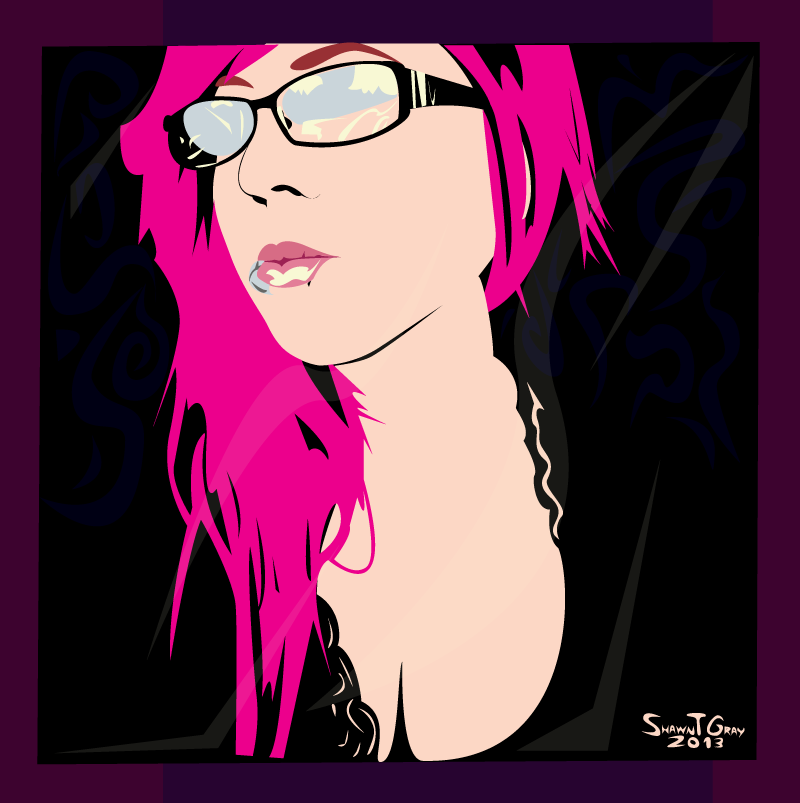 Pink and Black